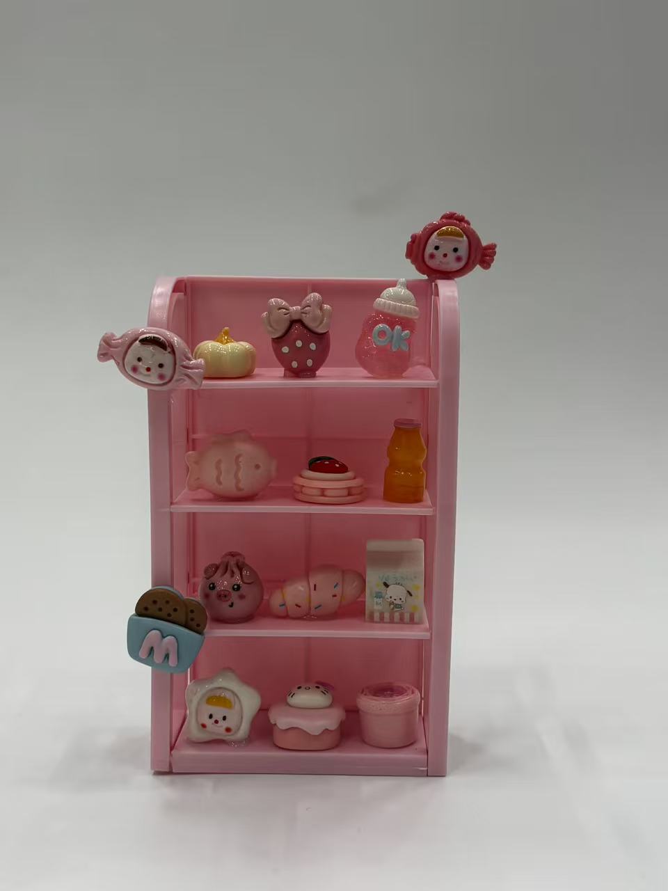 FANJUN-AMTECH Miniature Pink Snack Display Set