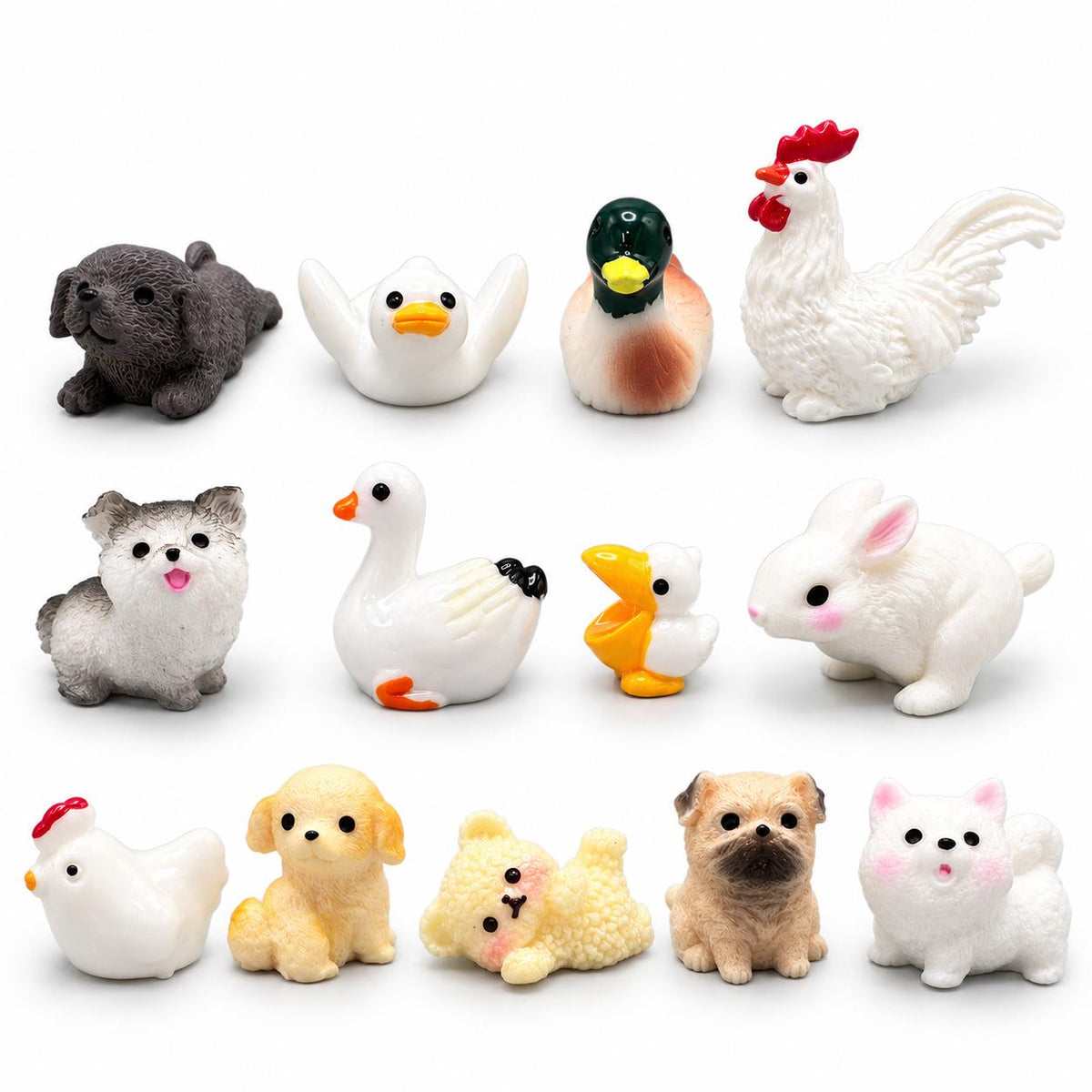 FANJUN-AMTECH Miniature Animal Models Set - 13 Pieces