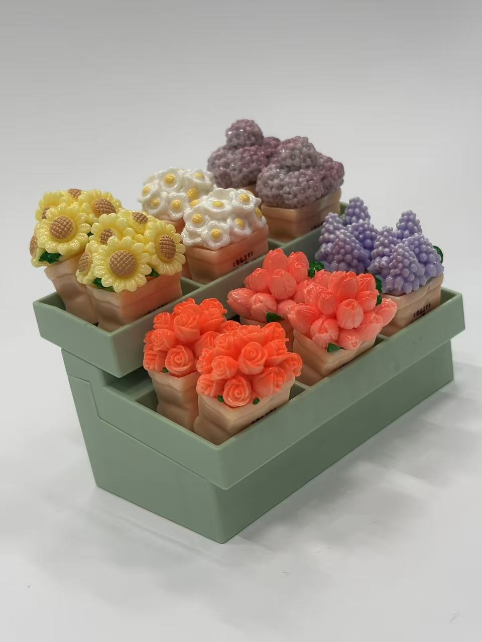 FANJUN-AMTECH Miniature Flower Display Set