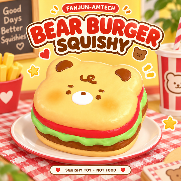 Bear Burger Squishy