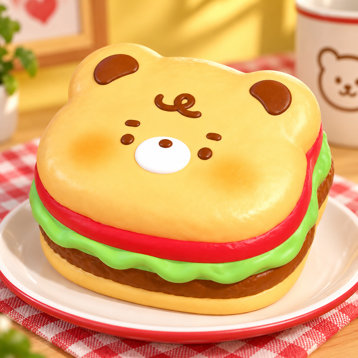 FANJUN-AMTECH Bear Burger Squishy - bear-burger-carousel-05_lifestyle