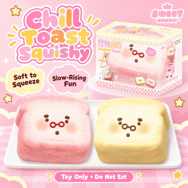 Sweet Squishy Chill Toast Squishy