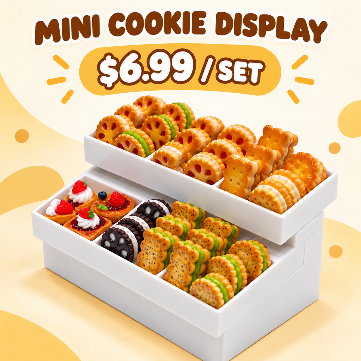 FANJUN-AMTECH Miniature Cookie Display Set