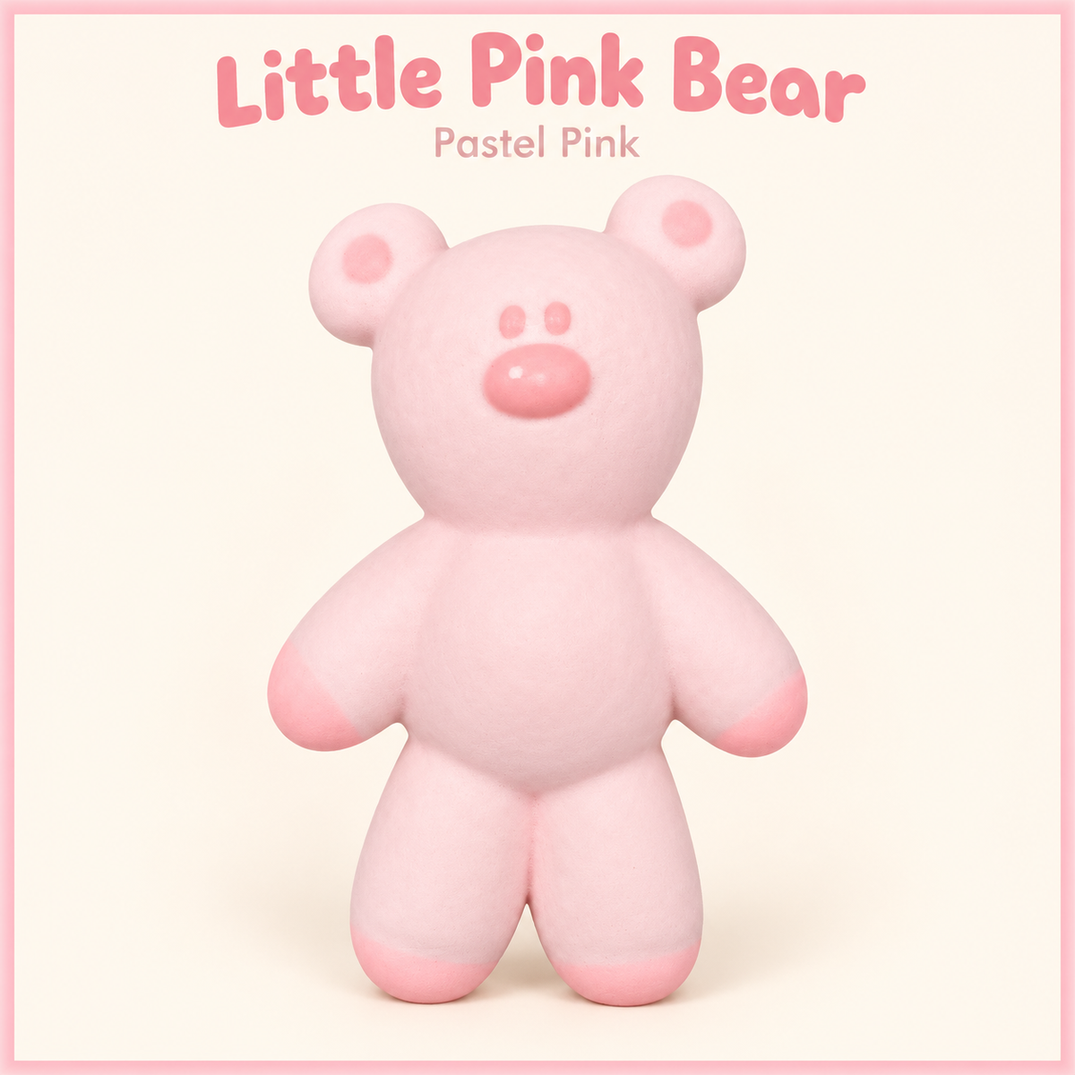 Little Pink Bear Slow-Rising Squishy Toy