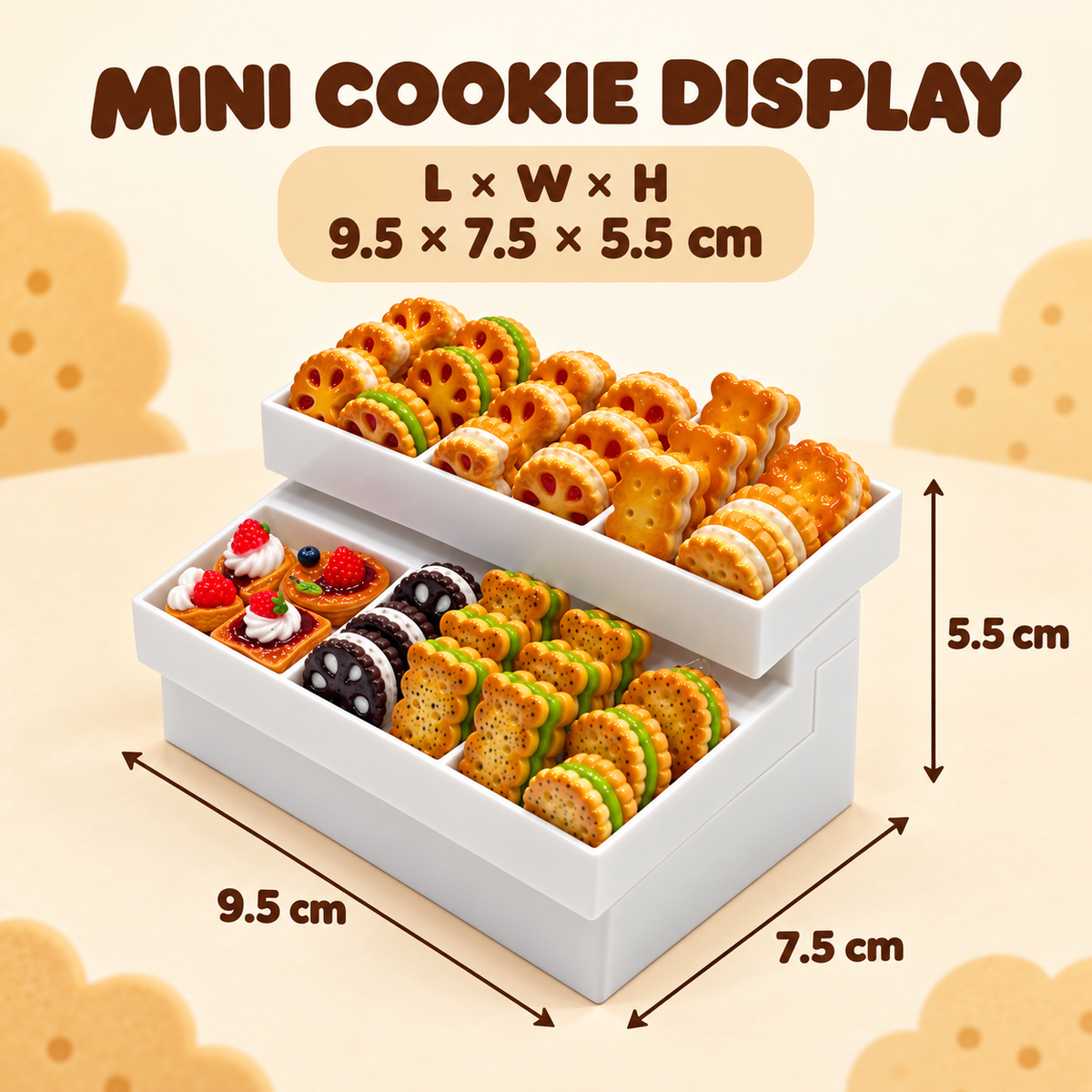 FANJUN-AMTECH Miniature Cookie Display Set