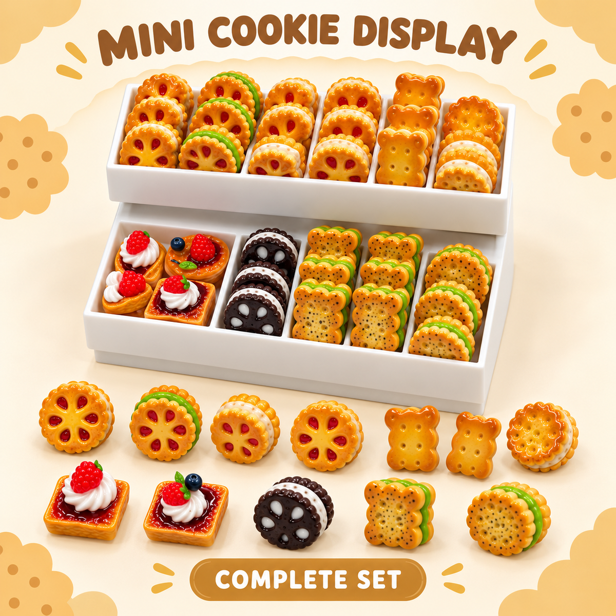 FANJUN-AMTECH Miniature Cookie Display Set