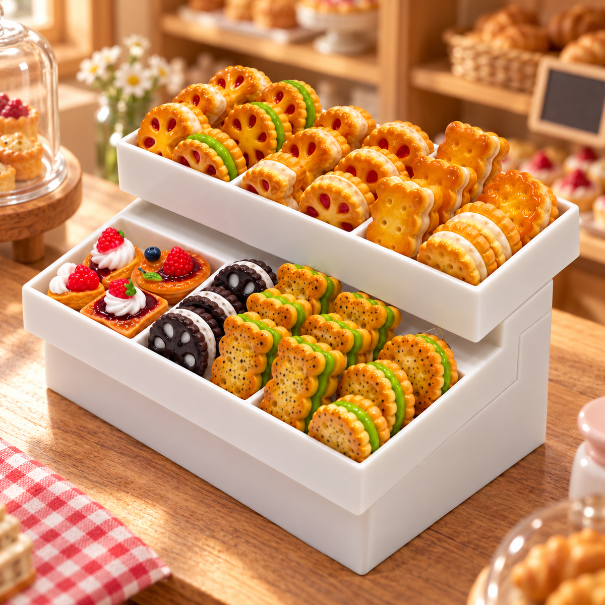 FANJUN-AMTECH Miniature Cookie Display Set