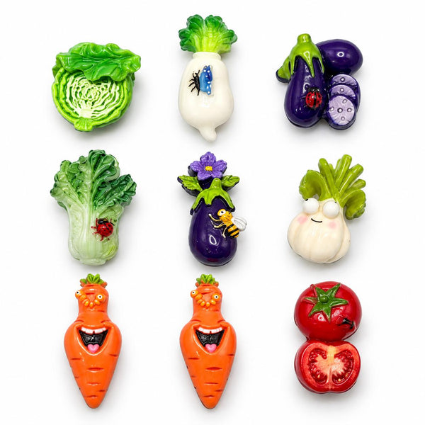 FANJUN-AMTECH Miniature Vegetable Models Set - 9 Pieces