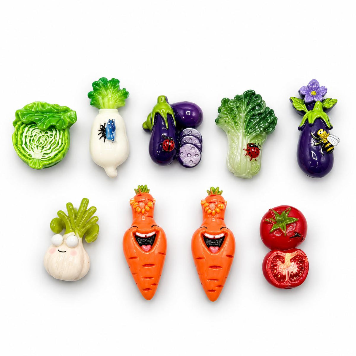 FANJUN-AMTECH Miniature Vegetable Models Set - 9 Pieces