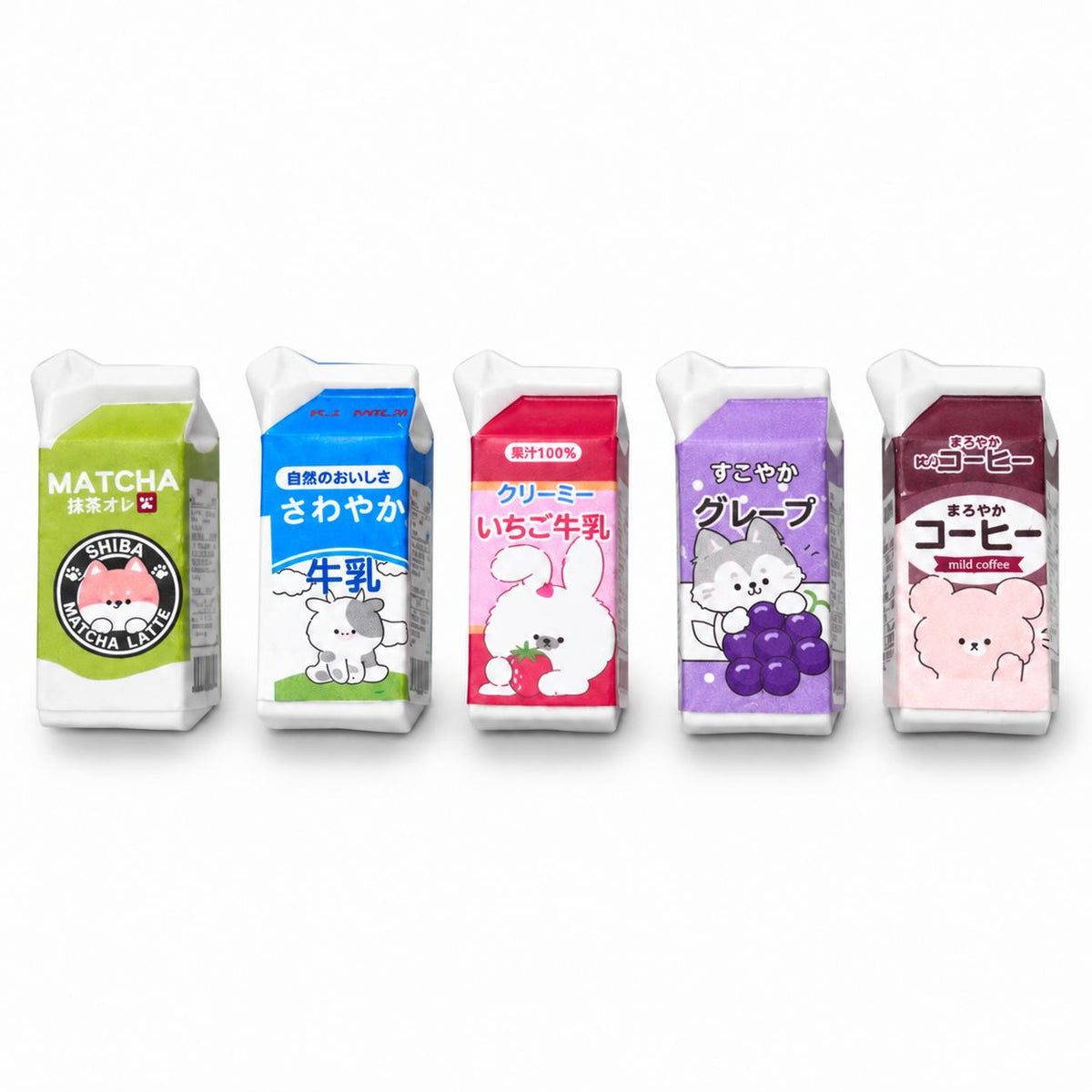 FANJUN-AMTECH Miniature Drink Carton Models Set - 5 Pieces