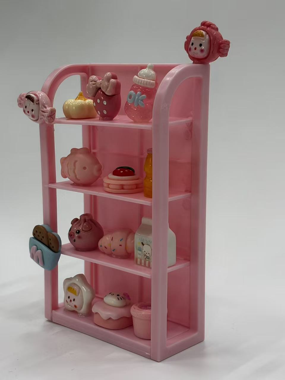 FANJUN-AMTECH Miniature Pink Snack Display Set
