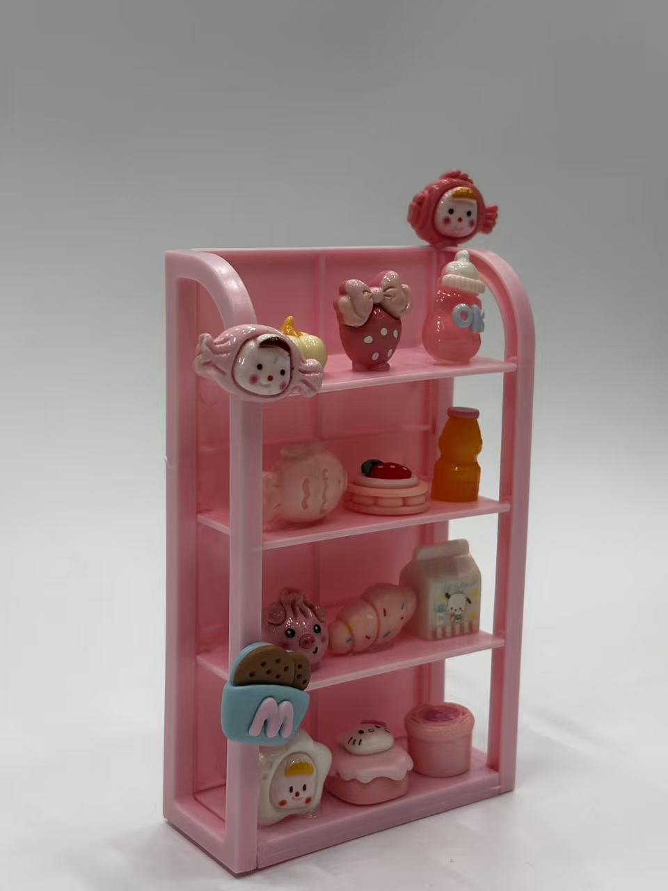 FANJUN-AMTECH Miniature Pink Snack Display Set
