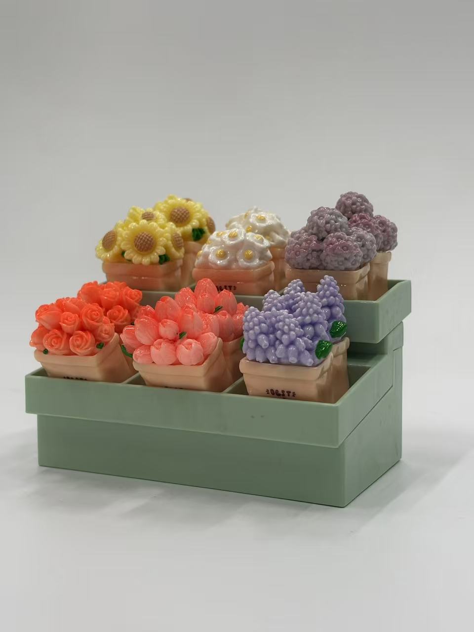 FANJUN-AMTECH Miniature Flower Display Set