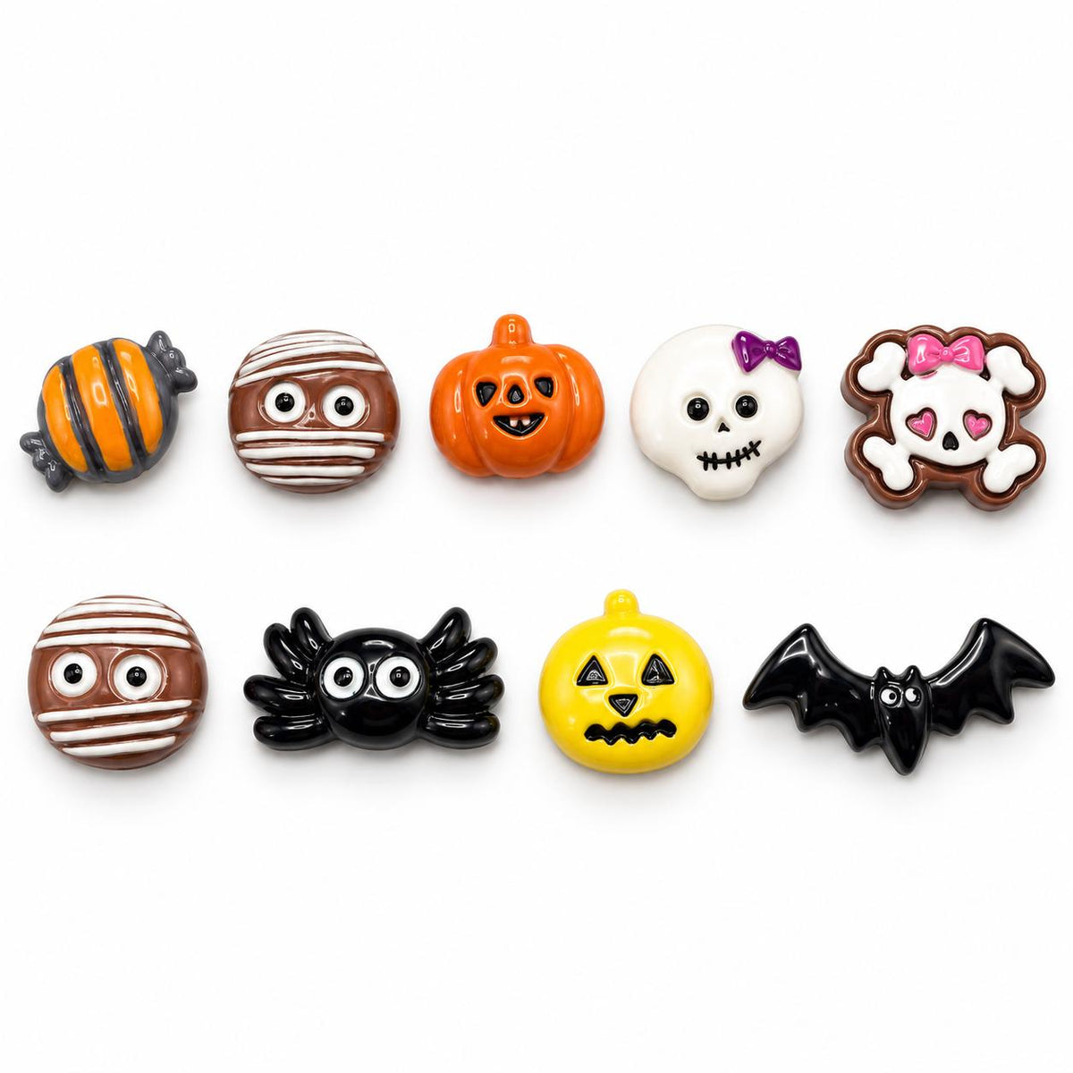 FANJUN-AMTECH Miniature Halloween Decorative Accessories Set - 9 Pieces