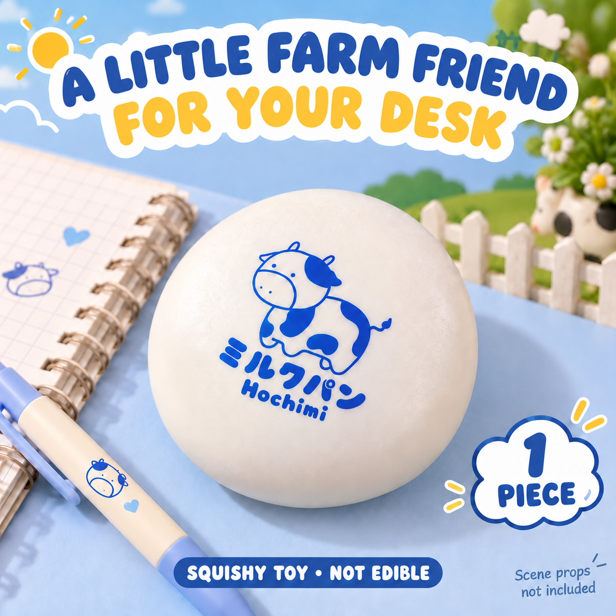 Hachimi Pasture Bun — 05 desk scene