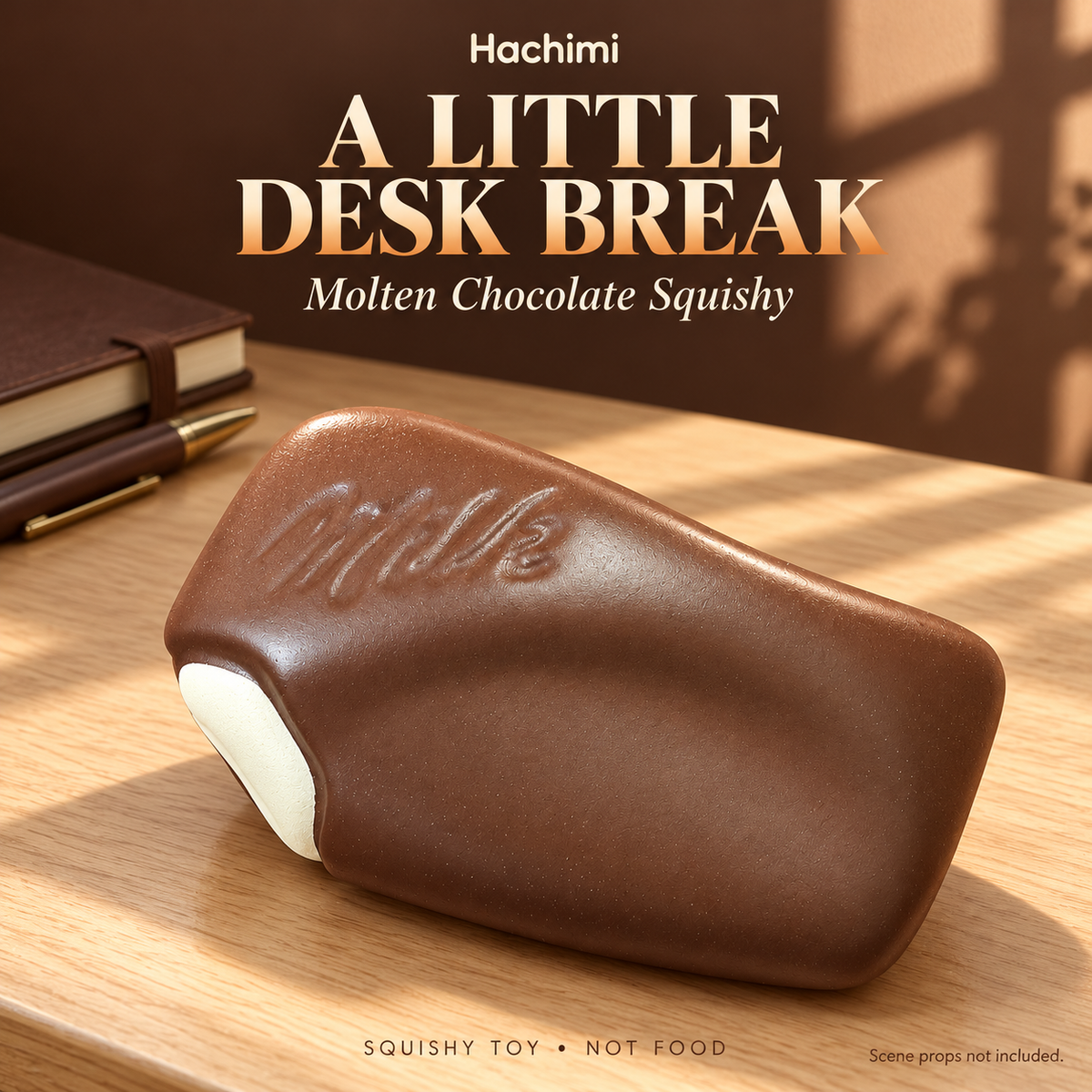Hachimi Molten Chocolate — desk scene
