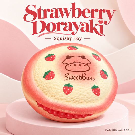 Sweetbuns Strawberry Dorayaki Squishy — Strawberry — image 1