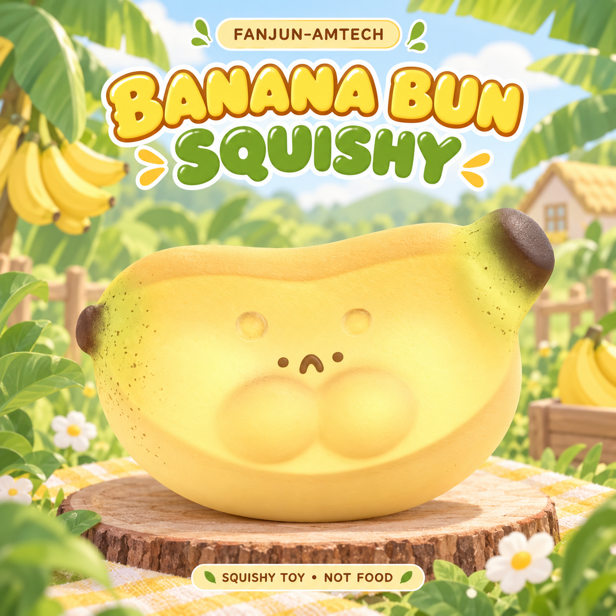 FANJUN-AMTECH Banana Bun Squishy - style overview