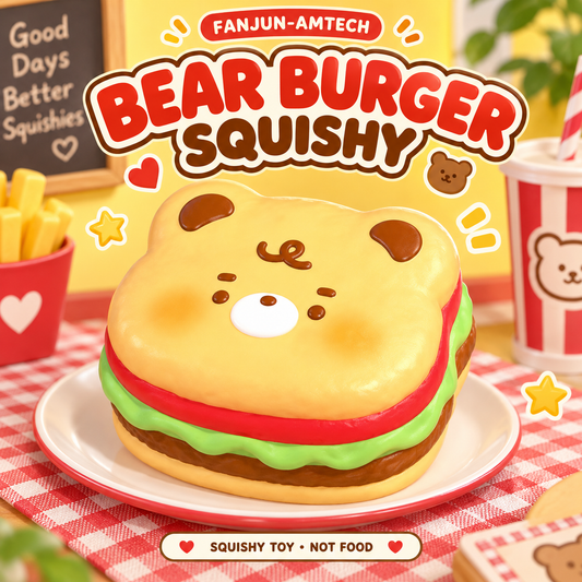 FANJUN-AMTECH Bear Burger Squishy - style overview