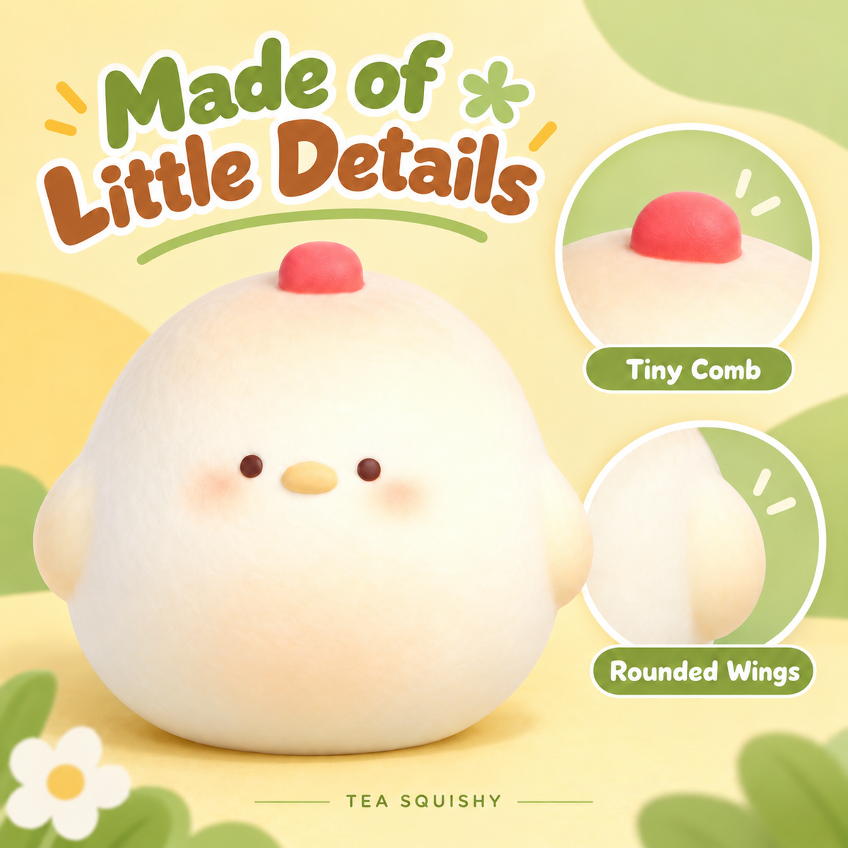 TEA SQUISHY Chicken & Egg Squishy