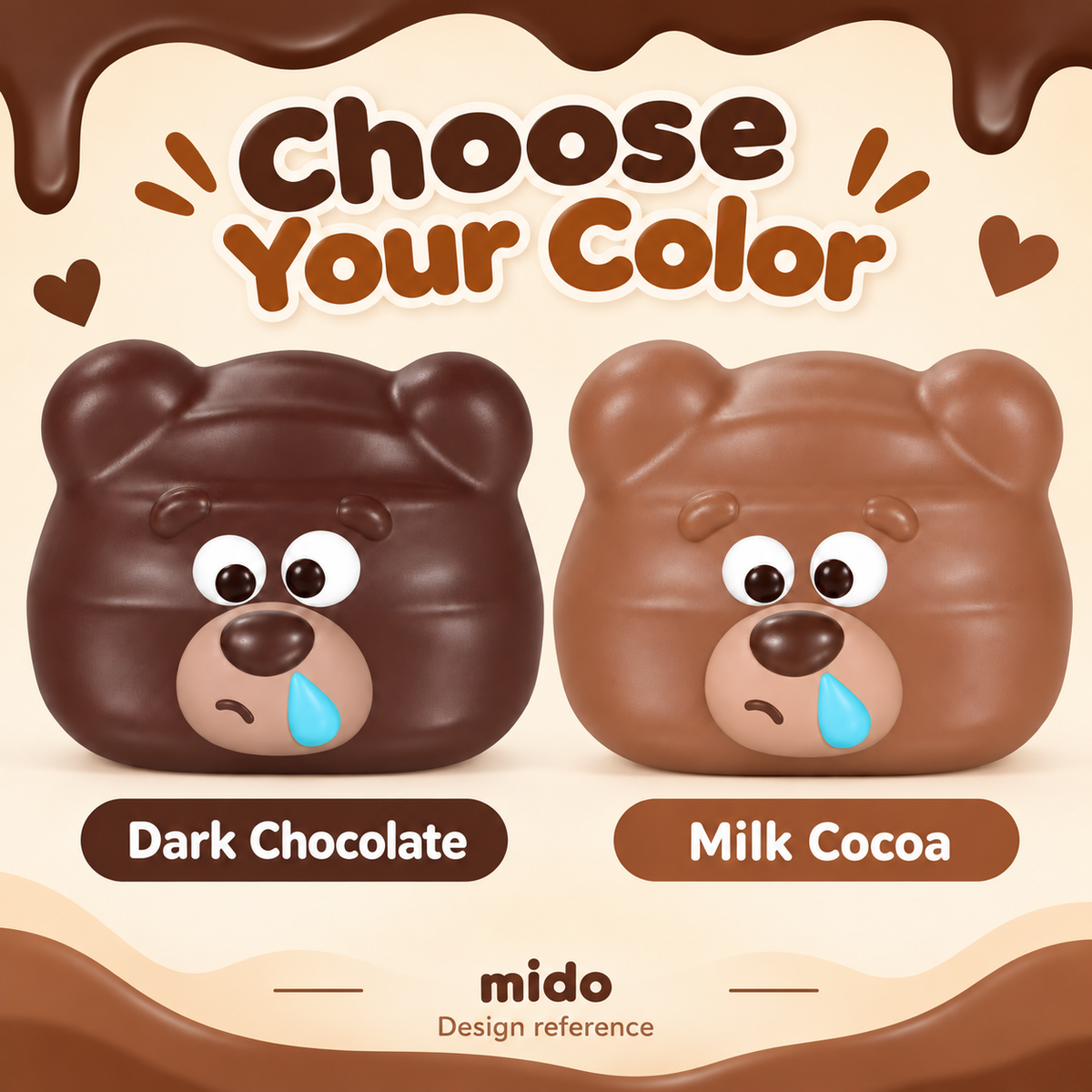 mido Drooly Bear Squishy