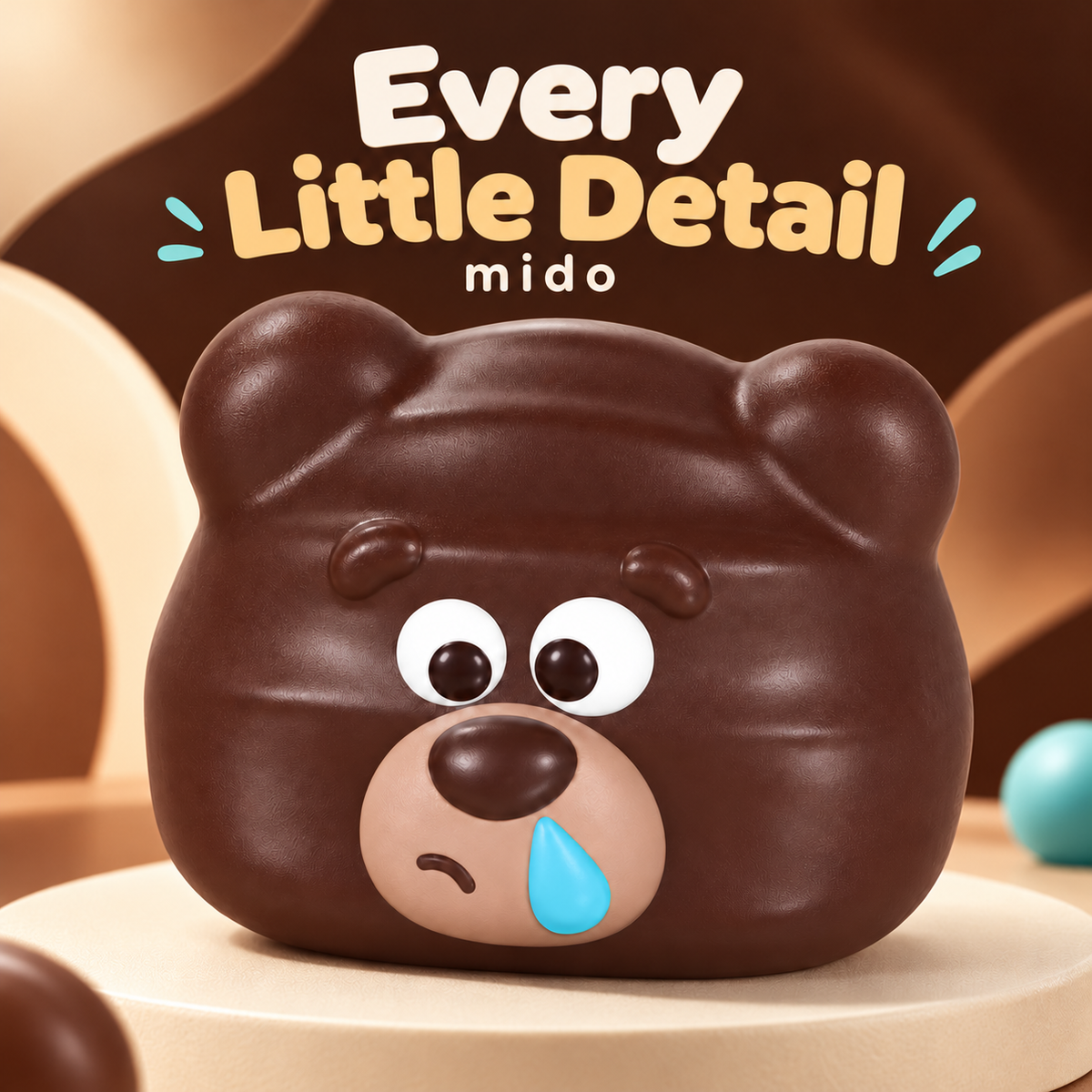 mido Drooly Bear Squishy