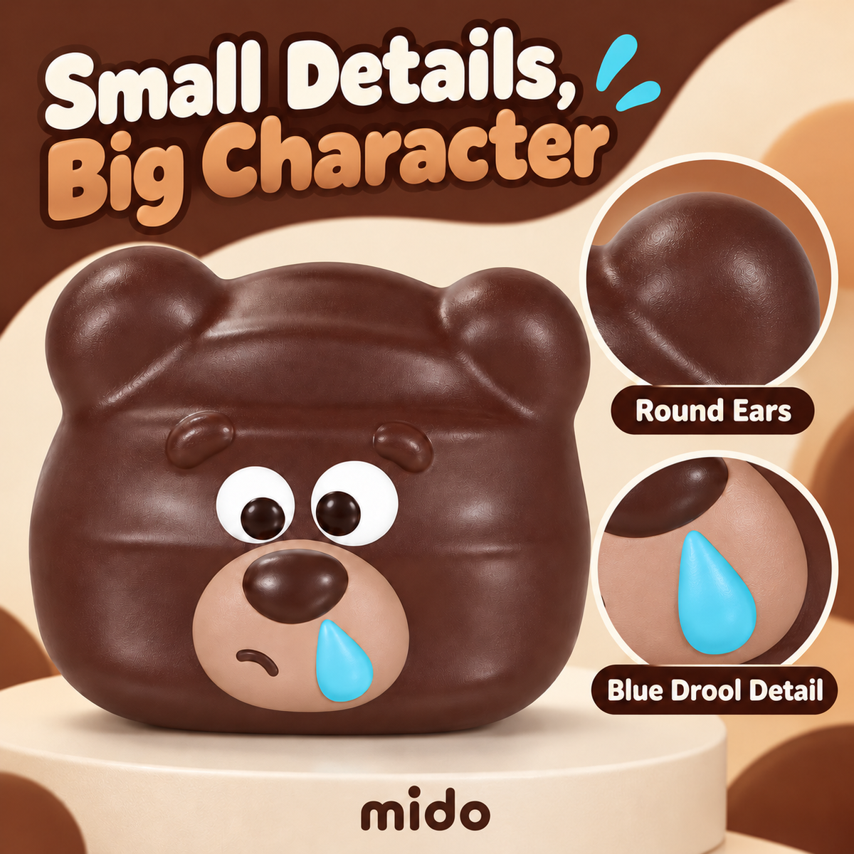 mido Drooly Bear Squishy
