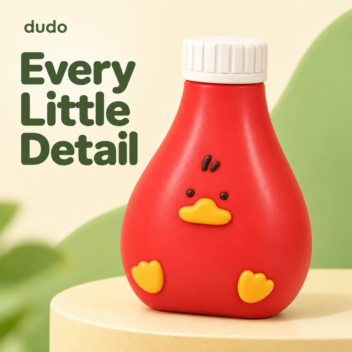 dudo Sauce Bottle Duck Squishy