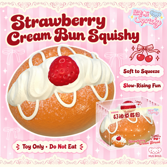 Strawberry Cream Bun Squishy product image 1