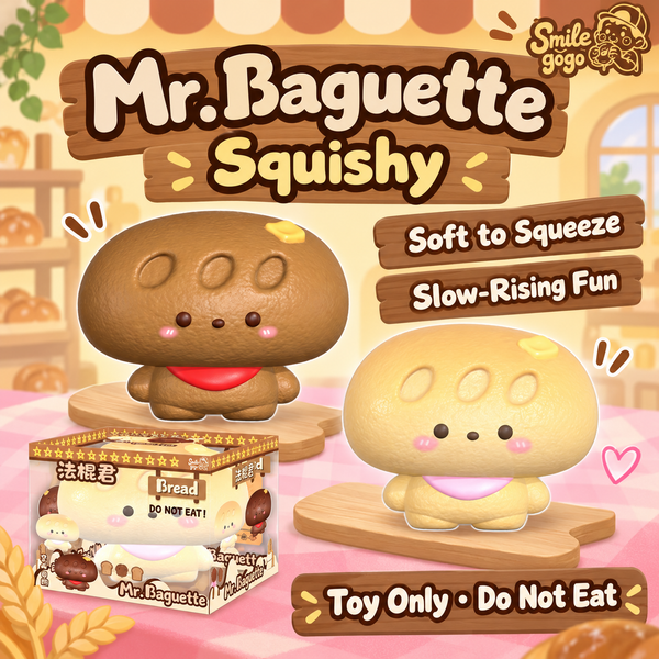 Smilegogo Mr. Baguette Squishy