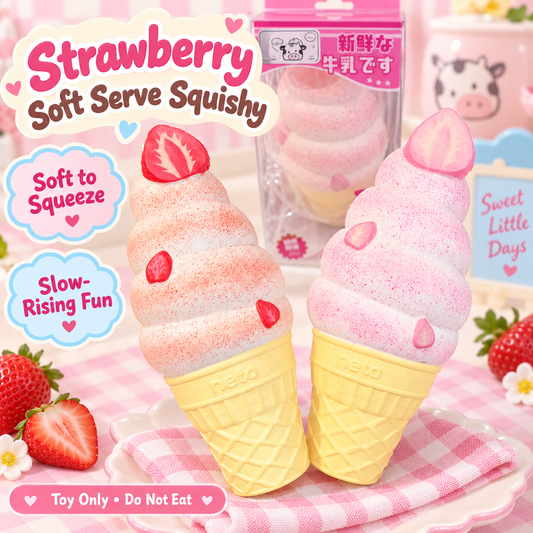 Strawberry Soft Serve Squishy product image 1