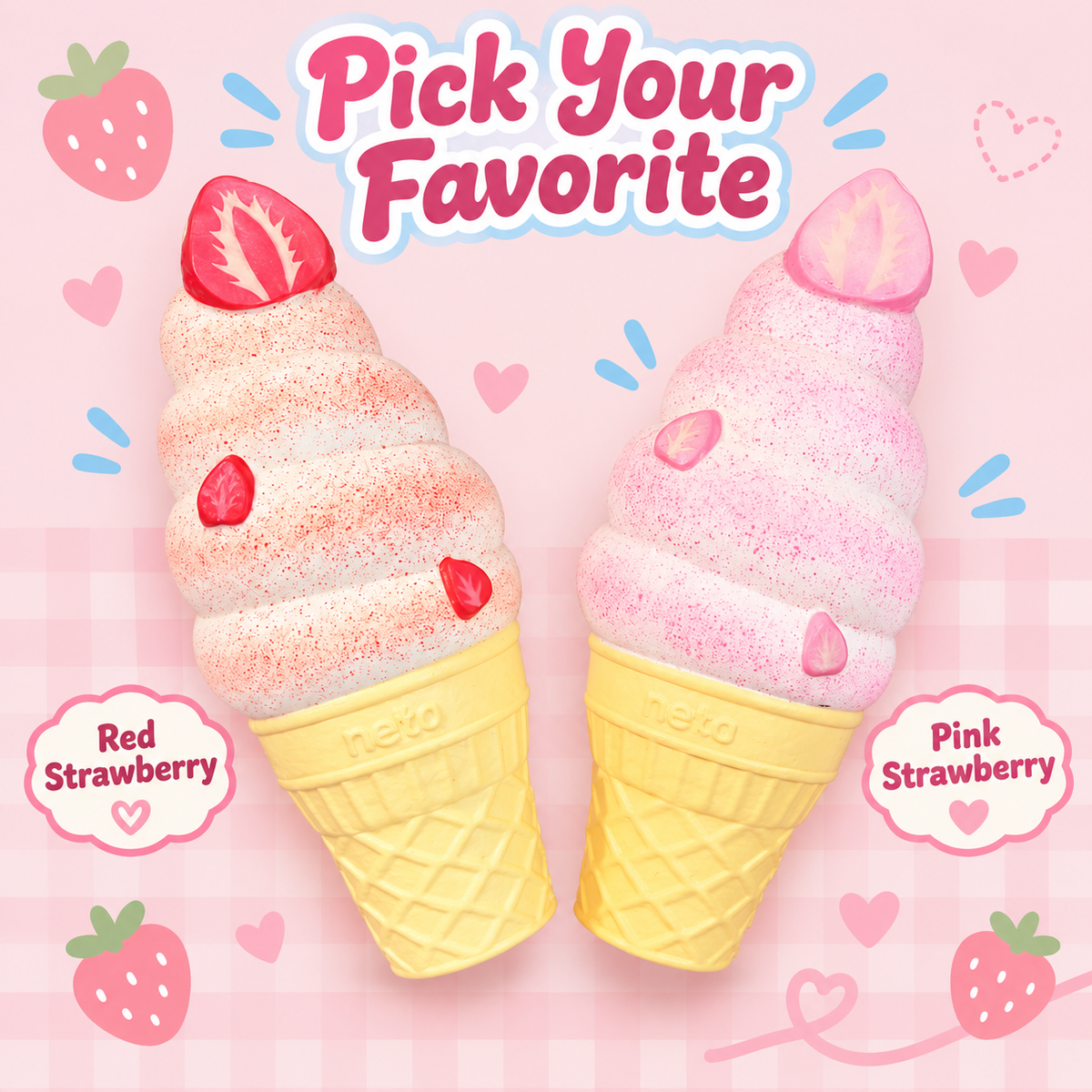 Strawberry Soft Serve Squishy product image 2