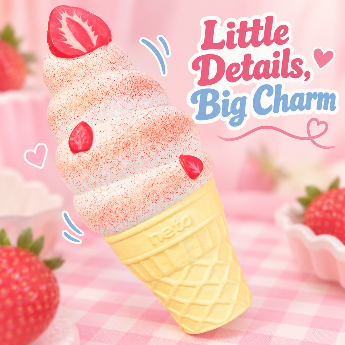 Strawberry Soft Serve Squishy product image 3