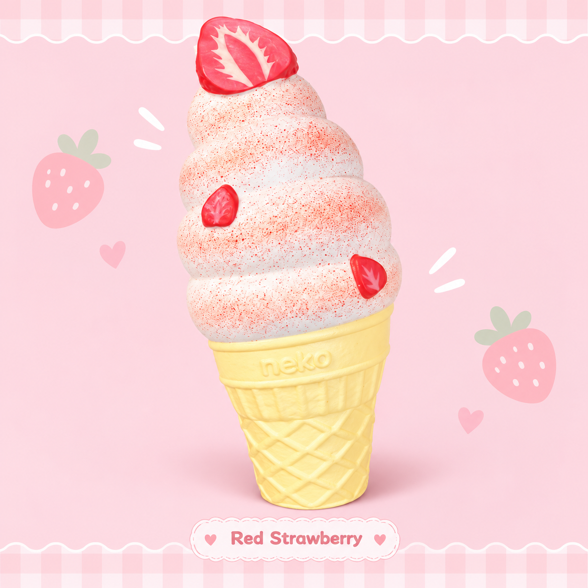 Strawberry Soft Serve Squishy product image 9